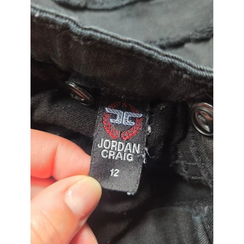 Jordan Craig Boys Black Martin Oasis Stacked Jeans sz 12